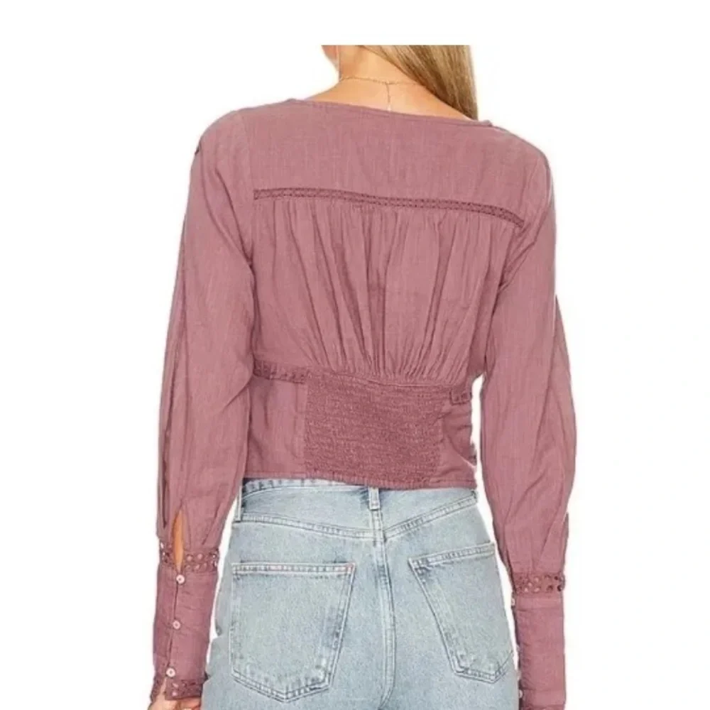 Free People Joi Eyelet Blouse NWT